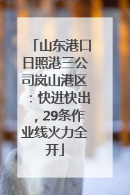 山东港口日照港三公司岚山港区：快进快出，29条作业线火力全开