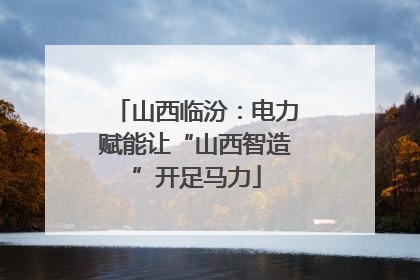 山西临汾：电力赋能让“山西智造”开足马力