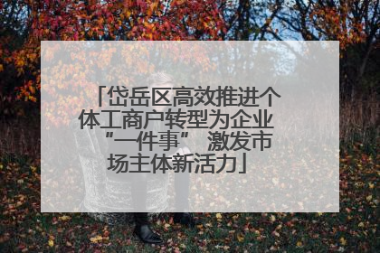 岱岳区高效推进个体工商户转型为企业“一件事” 激发市场主体新活力