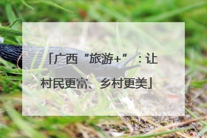 广西“旅游+”：让村民更富、乡村更美