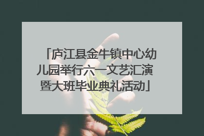 庐江县金牛镇中心幼儿园举行六一文艺汇演暨大班毕业典礼活动