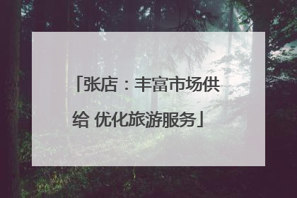 张店：丰富市场供给 优化旅游服务