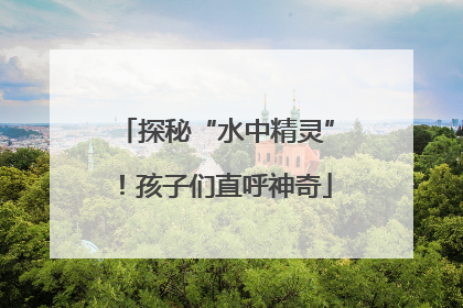 探秘“水中精灵”！孩子们直呼神奇