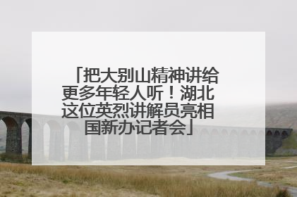 把大别山精神讲给更多年轻人听！湖北这位英烈讲解员亮相国新办记者会