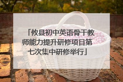 攸县初中英语骨干教师能力提升研修项目第七次集中研修举行