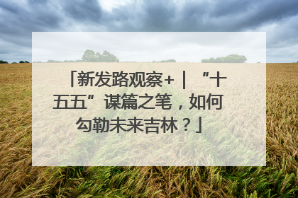 新发路观察+｜“十五五”谋篇之笔，如何勾勒未来吉林？