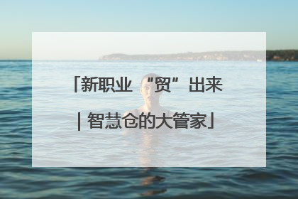 新职业 “贸”出来｜智慧仓的大管家