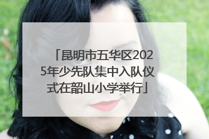 昆明市五华区2025年少先队集中入队仪式在韶山小学举行