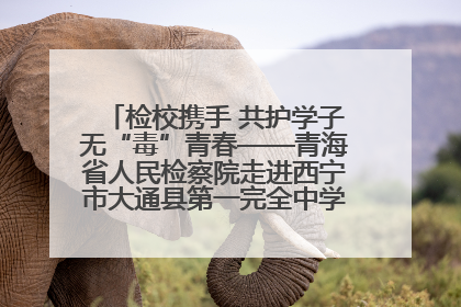 检校携手 共护学子无“毒”青春——青海省人民检察院走进西宁市大通县第一完全中学开展禁毒宣传侧记