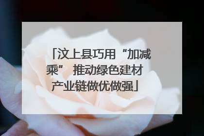 汶上县巧用“加减乘” 推动绿色建材产业链做优做强