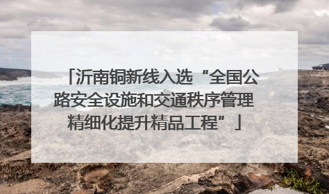 沂南铜新线入选“全国公路安全设施和交通秩序管理精细化提升精品工程”