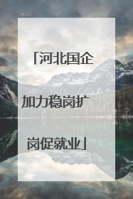 河北国企加力稳岗扩岗促就业