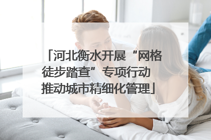 河北衡水开展“网格徒步踏查”专项行动 推动城市精细化管理