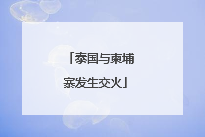 泰国与柬埔寨发生交火