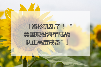 洛杉矶乱了！“美国现役海军陆战队正高度戒备”