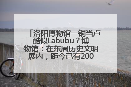 洛阳博物馆一铜当卢酷似Labubu？博物馆：在东周历史文明展内，距今已有2000多年历史