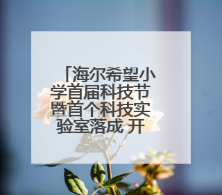 海尔希望小学首届科技节暨首个科技实验室落成 开启教育公益新生态