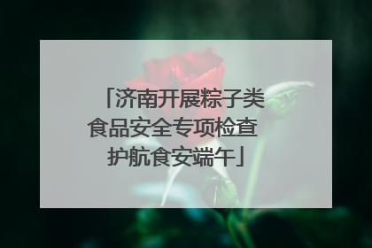 济南开展粽子类食品安全专项检查 护航食安端午