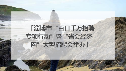 淄博市“百日千万招聘专项行动”暨“省会经济圈”大型招聘会举办