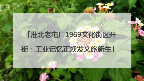 淮北老电厂1969文化街区开街：工业记忆正焕发文旅新生