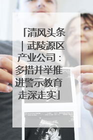 清风头条｜武陵源区产业公司：多措并举推进警示教育走深走实