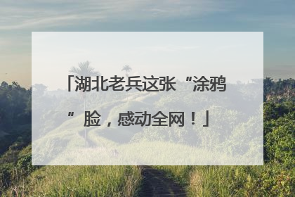 湖北老兵这张“涂鸦”脸，感动全网！