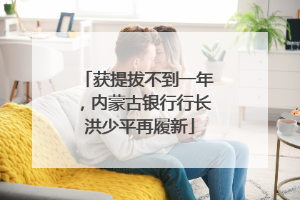 获提拔不到一年，内蒙古银行行长洪少平再履新