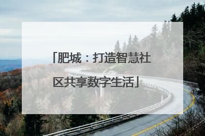肥城：打造智慧社区共享数字生活