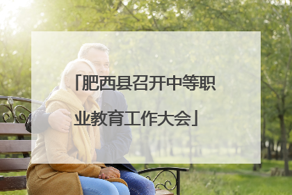 肥西县召开中等职业教育工作大会