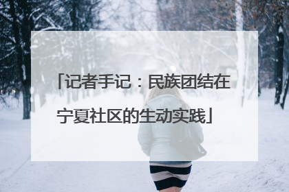 记者手记：民族团结在宁夏社区的生动实践