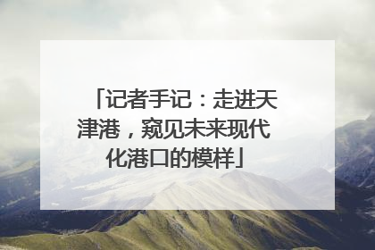 记者手记：走进天津港，窥见未来现代化港口的模样
