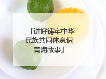 讲好铸牢中华民族共同体意识青海故事