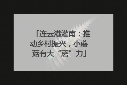 连云港灌南：推动乡村振兴，小蘑菇有大“蘑”力