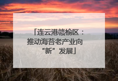 连云港赣榆区：推动海苔老产业向“新”发展