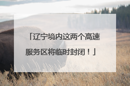 辽宁境内这两个高速服务区将临时封闭！