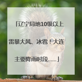 辽宁局地10级以上雷暴大风、冰雹！大连主要降雨时段……