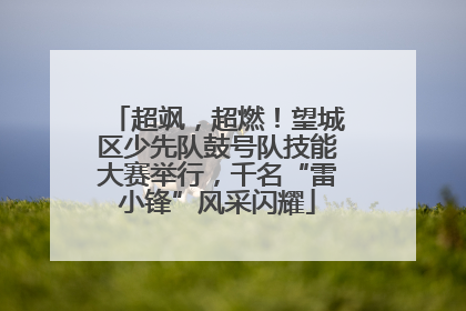 超飒，超燃！望城区少先队鼓号队技能大赛举行，千名“雷小锋”风采闪耀