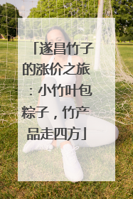遂昌竹子的涨价之旅:小竹叶包粽子,竹产品走四方