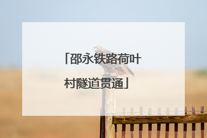 邵永铁路荷叶村隧道贯通