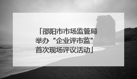 邵阳市市场监管局举办“企业评市监”首次现场评议活动