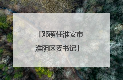 邓萌任淮安市淮阴区委书记