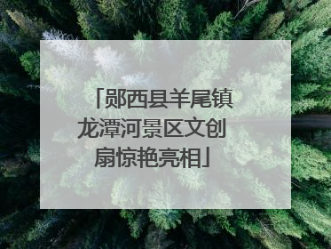 郧西县羊尾镇龙潭河景区文创扇惊艳亮相