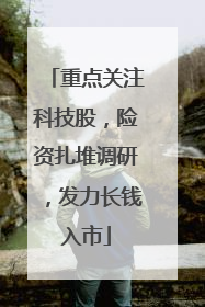 重点关注科技股，险资扎堆调研，发力长钱入市
