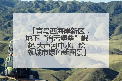 青岛西海岸新区：地下“治污堡垒”崛起 大卢河中水厂绘就城市绿色新图景