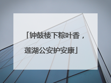 钟鼓楼下粽叶香,莲湖公安护安康