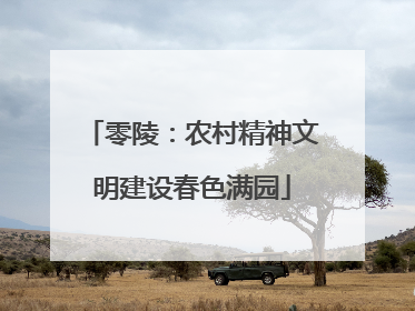 零陵：农村精神文明建设春色满园