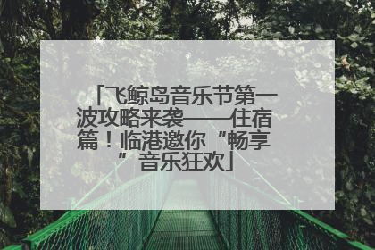 飞鲸岛音乐节第一波攻略来袭——住宿篇！临港邀你“畅享”音乐狂欢