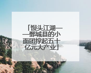馒头江湖——鄄城县的小面团撑起五十亿元大产业
