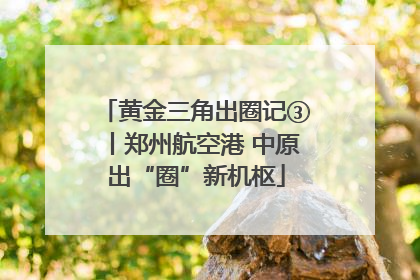 黄金三角出圈记③丨郑州航空港 中原出“圈”新机枢