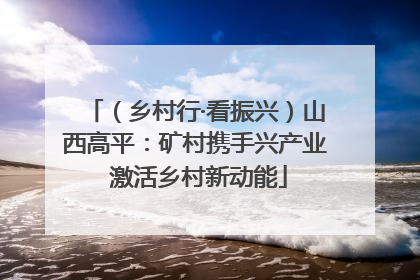 （乡村行·看振兴）山西高平：矿村携手兴产业 激活乡村新动能